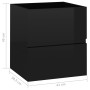 Glossy black plywood sink cabinet 41x38.5x45 cm by vidaXL, Bathroom furniture - Ref: Foro24-804735, Price: 67,24 €, Discount: %