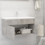 Concrete gray plywood sink cabinet 90x38.5x46 cm by vidaXL, Bathroom furniture - Ref: Foro24-804669, Price: 36,36 €, Discount: %