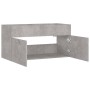 Armario para lavabo contrachapada gris hormigón 90x38,5x46 cm de vidaXL, Muebles de baño - Ref: Foro24-804669, Precio: 36,36 ...