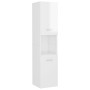 Glossy white plywood bathroom cabinet 30x30x130 cm by vidaXL, Bathroom furniture - Ref: Foro24-805003, Price: 80,33 €, Discou...