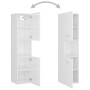 Glossy white plywood bathroom cabinet 30x30x130 cm by vidaXL, Bathroom furniture - Ref: Foro24-805003, Price: 80,33 €, Discou...