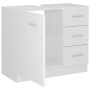 Armario para lavabo madera contrachapada blanco 63x30x54 cm de vidaXL, Muebles de baño - Ref: Foro24-804190, Precio: 78,69 €,...