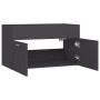 Gray plywood sink cabinet 80x38.5x46 cm by vidaXL, Bathroom furniture - Ref: Foro24-804658, Price: 41,85 €, Discount: %