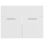 Armario para lavabo madera contrachapada blanco 60x38,5x46 cm de vidaXL, Muebles de baño - Ref: Foro24-804647, Precio: 39,13 ...