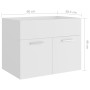 Armario para lavabo madera contrachapada blanco 60x38,5x46 cm de vidaXL, Muebles de baño - Ref: Foro24-804647, Precio: 39,13 ...