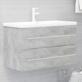 Armario para lavabo contrachapada gris hormigón 80x38,5x48 cm de vidaXL, Muebles de baño - Ref: Foro24-804705, Precio: 51,99 ...