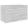 Armario para lavabo contrachapada gris hormigón 80x38,5x48 cm de vidaXL, Muebles de baño - Ref: Foro24-804705, Precio: 51,99 ...