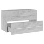 Armario para lavabo contrachapada gris hormigón 80x38,5x48 cm de vidaXL, Muebles de baño - Ref: Foro24-804705, Precio: 51,99 ...