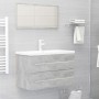 Armario para lavabo contrachapada gris hormigón 80x38,5x48 cm de vidaXL, Muebles de baño - Ref: Foro24-804705, Precio: 51,99 ...