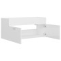 Armario para lavabo madera contrachapada blanco 100x38,5x46 cm de vidaXL, Muebles de baño - Ref: Foro24-804680, Precio: 49,94...