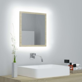 Espejo de baño acrílico color roble Sonoma 40x8,5x37 cm de vidaXL, Tocadores de baño - Ref: Foro24-804911, Precio: 27,99 €, D...