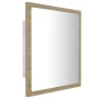 Sonoma oak acrylic bathroom mirror 40x8.5x37 cm by vidaXL, bathroom vanities - Ref: Foro24-804911, Price: 26,97 €, Discount: %