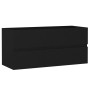 Armario para lavabo madera contrachapada negro100x38,5x45 cm de vidaXL, Muebles de baño - Ref: Foro24-804765, Precio: 57,60 €...