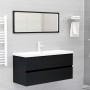 Armario para lavabo madera contrachapada negro100x38,5x45 cm de vidaXL, Muebles de baño - Ref: Foro24-804765, Precio: 57,60 €...