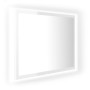 Glossy white acrylic bathroom mirror 60x8.5x37 cm by vidaXL, bathroom vanities - Ref: Foro24-804921, Price: 38,41 €, Discount: %