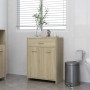 Sonoma oak plywood bathroom cabinet 60x33x80 cm by vidaXL, Bathroom furniture - Ref: Foro24-805027, Price: 62,09 €, Discount: %