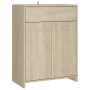 Sonoma oak plywood bathroom cabinet 60x33x80 cm by vidaXL, Bathroom furniture - Ref: Foro24-805027, Price: 62,09 €, Discount: %