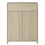 Armario de baño madera contrachapada roble Sonoma 60x33x80 cm de vidaXL, Muebles de baño - Ref: Foro24-805027, Precio: 61,99 ...