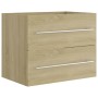 Mueble de lavabo madera ingeniería roble Sonoma 60x38,5x48 cm de vidaXL, Muebles de baño - Ref: Foro24-804695, Precio: 54,20 ...