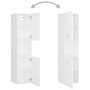 Armario de baño madera contrachapada blanco 30x30x130 cm de vidaXL, Muebles de baño - Ref: Foro24-804997, Precio: 62,65 €, De...