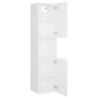 Armario de baño madera contrachapada blanco 30x30x130 cm de vidaXL, Muebles de baño - Ref: Foro24-804997, Precio: 66,11 €, De...