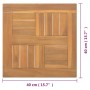 Tablero de mesa cuadrado madera maciza de teca 40x40x2,5 cm de vidaXL, Tableros para mesas - Ref: Foro24-316155, Precio: 38,9...