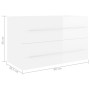 Mueble de lavabo madera ingeniería blanco brillo 80x38,5x48 cm de vidaXL, Muebles de baño - Ref: Foro24-804707, Precio: 69,36...