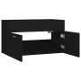 Black plywood sink cabinet 80x38.5x46 cm by vidaXL, Bathroom furniture - Ref: Foro24-804657, Price: 42,74 €, Discount: %