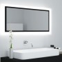 Espejo de baño LED acrílico negro 100x8,5x37 cm de vidaXL, Tocadores de baño - Ref: Foro24-804941, Precio: 58,56 €, Descuento: %