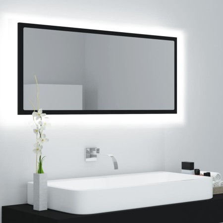 Badezimmerspiegel LED Acryl schwarz 100x8,5x37 cm von vidaXL, Badezimmerwaschtische - Ref: Foro24-804941, Preis: 58,56 €, Rab...