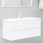 Armario para lavabo madera contrachapada blanco 100x38,5x45 cm de vidaXL, Muebles de baño - Ref: Foro24-804764, Precio: 63,08...