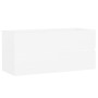 Armario para lavabo madera contrachapada blanco 100x38,5x45 cm de vidaXL, Muebles de baño - Ref: Foro24-804764, Precio: 63,08...