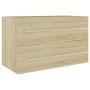 Waschbeckenunterschrank aus Sonoma-Eiche-Spanplatte, 80 x 38,5 x 48 cm von vidaXL, Badezimmermöbel - Ref: Foro24-804704, Prei...