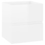 Armario de lavabo madera ingeniería blanco brillo 41x38,5x45 cm de vidaXL, Muebles de baño - Ref: Foro24-804734, Precio: 58,9...