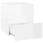 Armario de lavabo madera ingeniería blanco brillo 41x38,5x45 cm de vidaXL, Muebles de baño - Ref: Foro24-804734, Precio: 58,9...