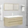 Sonoma oak plywood washbasin cabinet 100x38.5x45 cm by vidaXL, Bathroom furniture - Ref: Foro24-804767, Price: 54,83 €, Disco...
