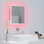 Glossy white acrylic bathroom mirror 40x8.5x37 cm by vidaXL, bathroom vanities - Ref: Foro24-804913, Price: 28,53 €, Discount: %