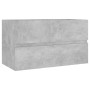 vi Mueble de lavabo madera ingeniería gris hormigón 80x38,5x45cm de vidaXL, Muebles de baño - Ref: Foro24-804750, Precio: 52,...