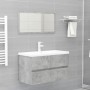 vi Mueble de lavabo madera ingeniería gris hormigón 80x38,5x45cm de vidaXL, Muebles de baño - Ref: Foro24-804750, Precio: 52,...