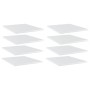 Shelf shelf 8 units glossy white plywood 40x50x1.5cm by vidaXL, Shelves - Ref: Foro24-805197, Price: 43,99 €, Discount: %