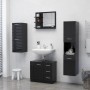 Espejo de baño aglomerado negro brillante 60x10,5x45 cm de vidaXL, Tocadores de baño - Ref: Foro24-805013, Precio: 43,99 €, D...