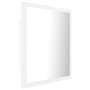 White acrylic LED bathroom mirror 40x8.5x37 cm by vidaXL, bathroom vanities - Ref: Foro24-804908, Price: 28,06 €, Discount: %