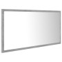 Espejo de baño LED acrílico gris hormigón 90x8,5x37 cm de vidaXL, Tocadores de baño - Ref: Foro24-804936, Precio: 45,21 €, De...