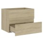 Sonoma oak veneer bathroom cabinet 60x38.5x45 cm by vidaXL, Bathroom furniture - Ref: Foro24-804740, Price: 58,04 €, Discount: %