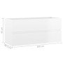 Glossy white engineered wood washbasin cabinet 100x38.5x45 cm by vidaXL, Bathroom furniture - Ref: Foro24-804770, Price: 82,7...