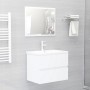 White plywood bathroom cabinet 60x38.5x45 cm by vidaXL, Bathroom furniture - Ref: Foro24-804737, Price: 51,34 €, Discount: %