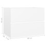 White plywood bathroom cabinet 60x38.5x45 cm by vidaXL, Bathroom furniture - Ref: Foro24-804737, Price: 51,34 €, Discount: %