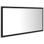 Espejo de baño LED acrílico negro brillo 90x8,5x37 cm de vidaXL, Tocadores de baño - Ref: Foro24-804933, Precio: 45,82 €, Des...