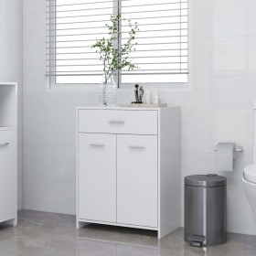 Armario de baño madera contrachapada blanco 60x33x80 cm de vidaXL, Muebles de baño - Ref: Foro24-805024, Precio: 61,78 €, Des...