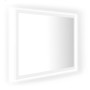 Espejo de baño LED acrílico blanco 60x8,5x37 cm de vidaXL, Tocadores de baño - Ref: Foro24-804916, Precio: 43,98 €, Descuento: %